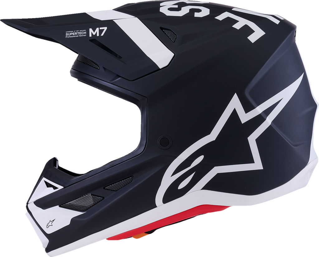 Adult - Alpinestars SM7 Dasher Helmet - Matte Black/White