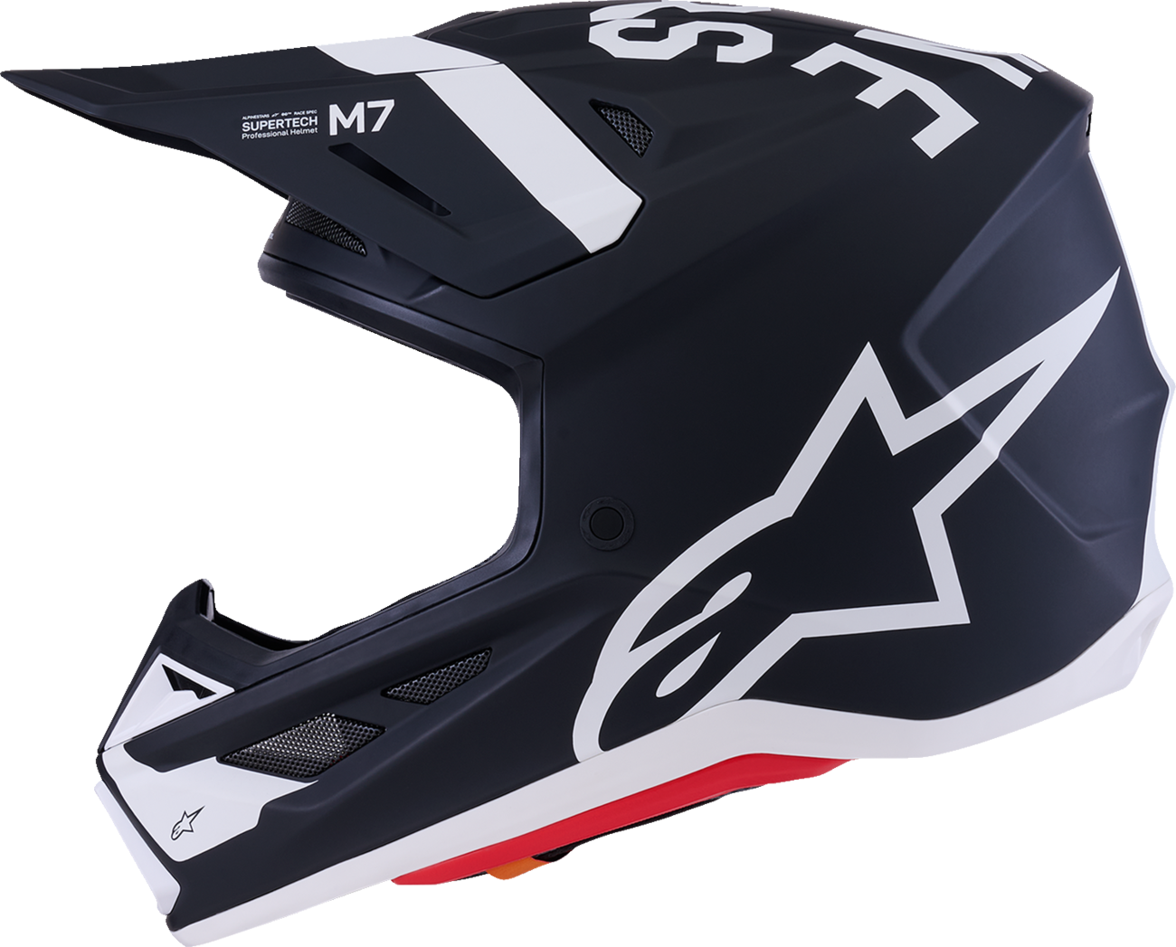 Adult - Alpinestars SM7 Dasher Helmet - Matte Black/White