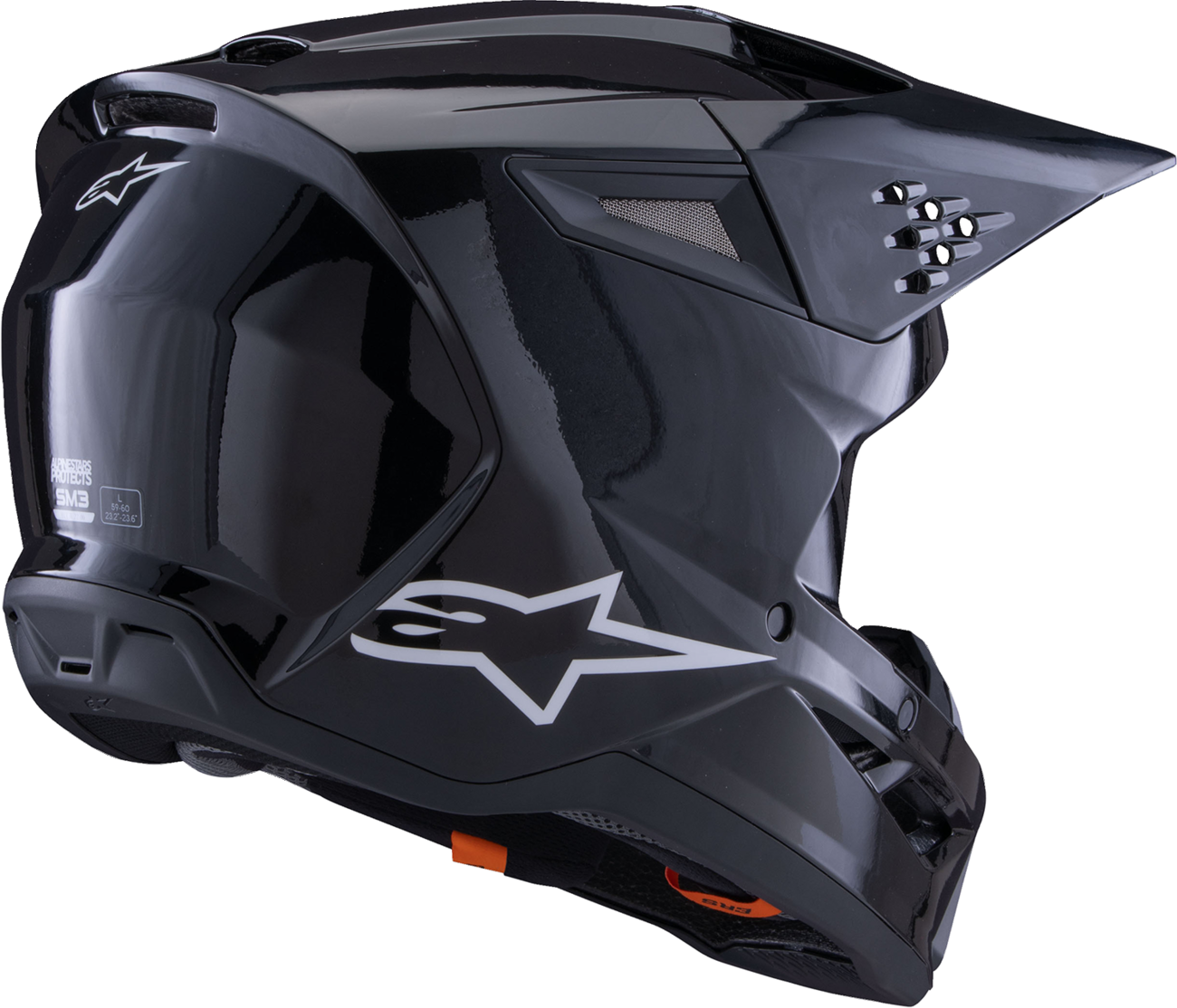 Adult - Alpinestars SM3 Solid Helmet - Gloss Black
