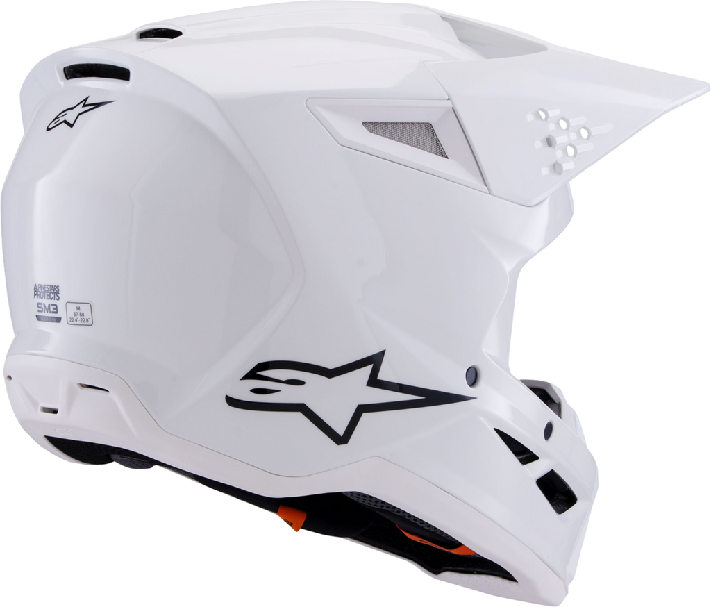 Adult - Alpinestars SM3 Solid Helmet - Gloss White