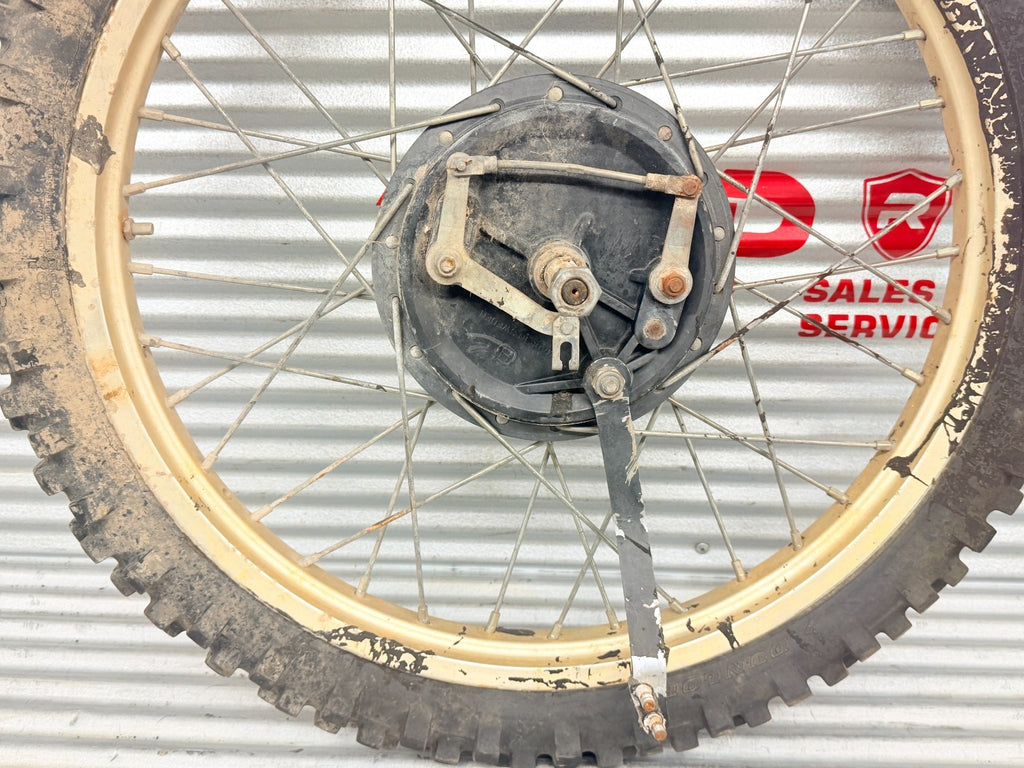 1984 Husqvarna WR125 WR250 WR500 OEM Front Wheel Rim Hub Brake Drum Assembly