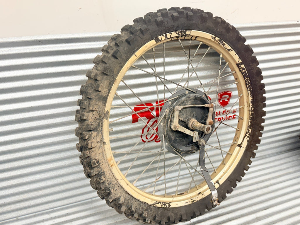 1984 Husqvarna WR125 WR250 WR500 OEM Front Wheel Rim Hub Brake Drum Assembly