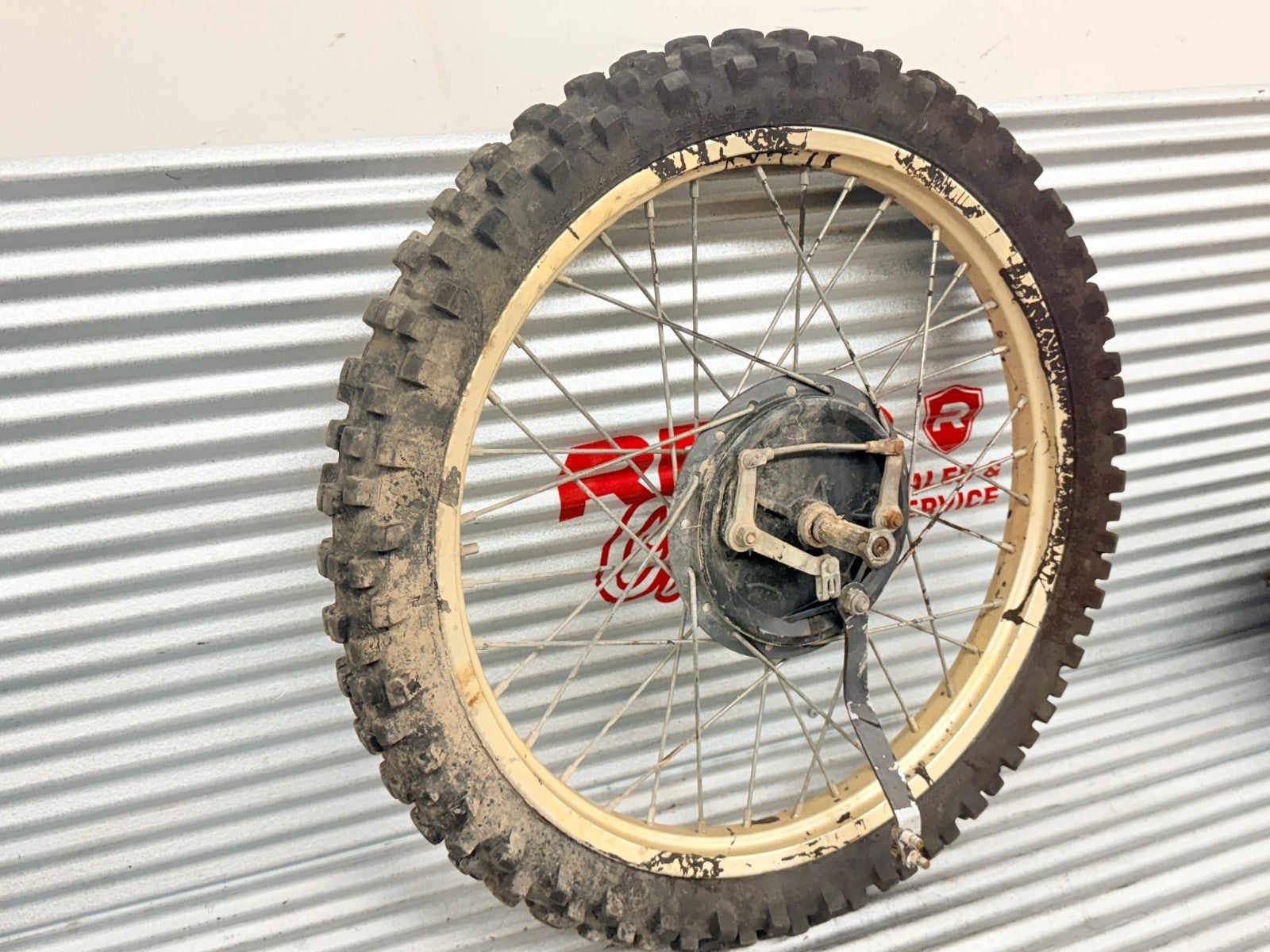 1984 Husqvarna WR125 WR250 WR500 OEM Front Wheel Rim Hub Brake Drum Assembly