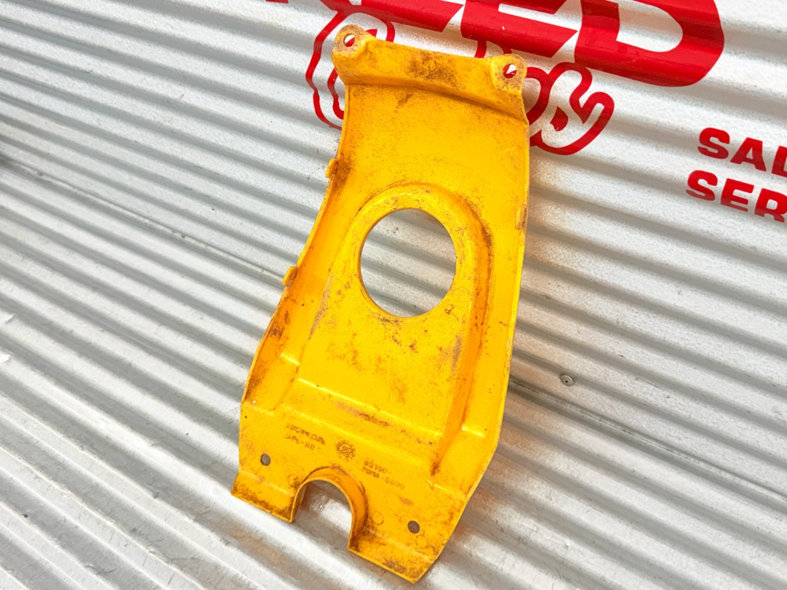 2001-2004 Honda TRX400EX Sportrax Yellow Fuel Tank Cover OEM 83700-HN1-000ZB