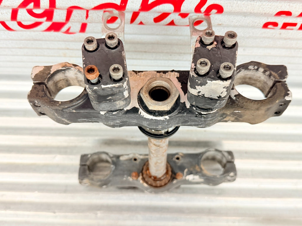 1984 Husqvarna WR125 Upper Lower Triple Tree Steering Stem OEM 15 12 386-01