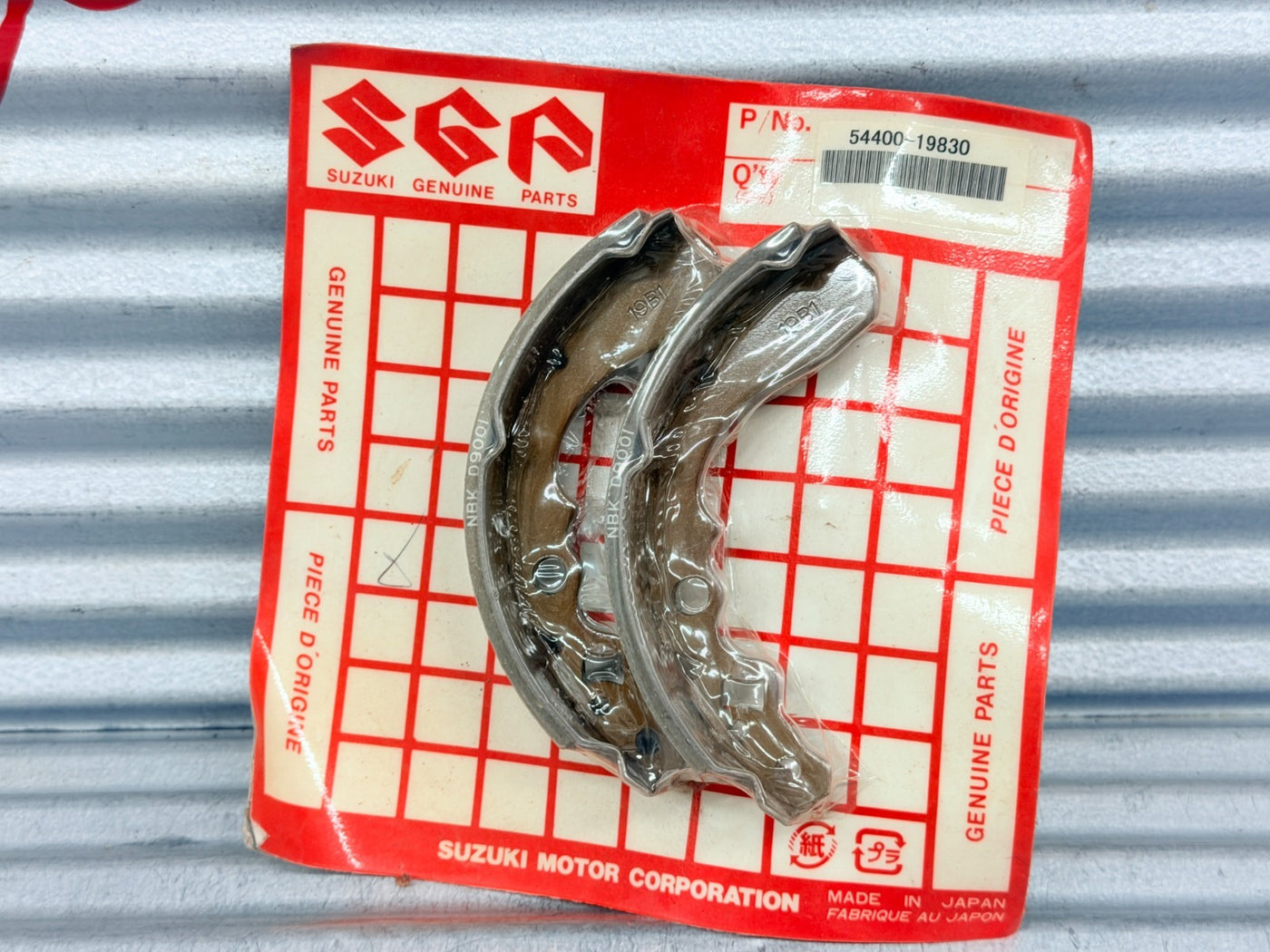 88-96 New OEM Suzuki LT-F250 QuadRunner Front Brake Shoes 54400-19830