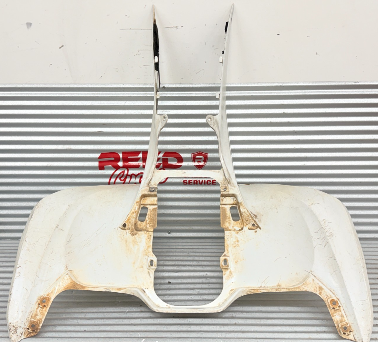 08-14 Honda TRX400EX TRX400X OEM Ross White Rear Fender 80100-HN1-A70ZB