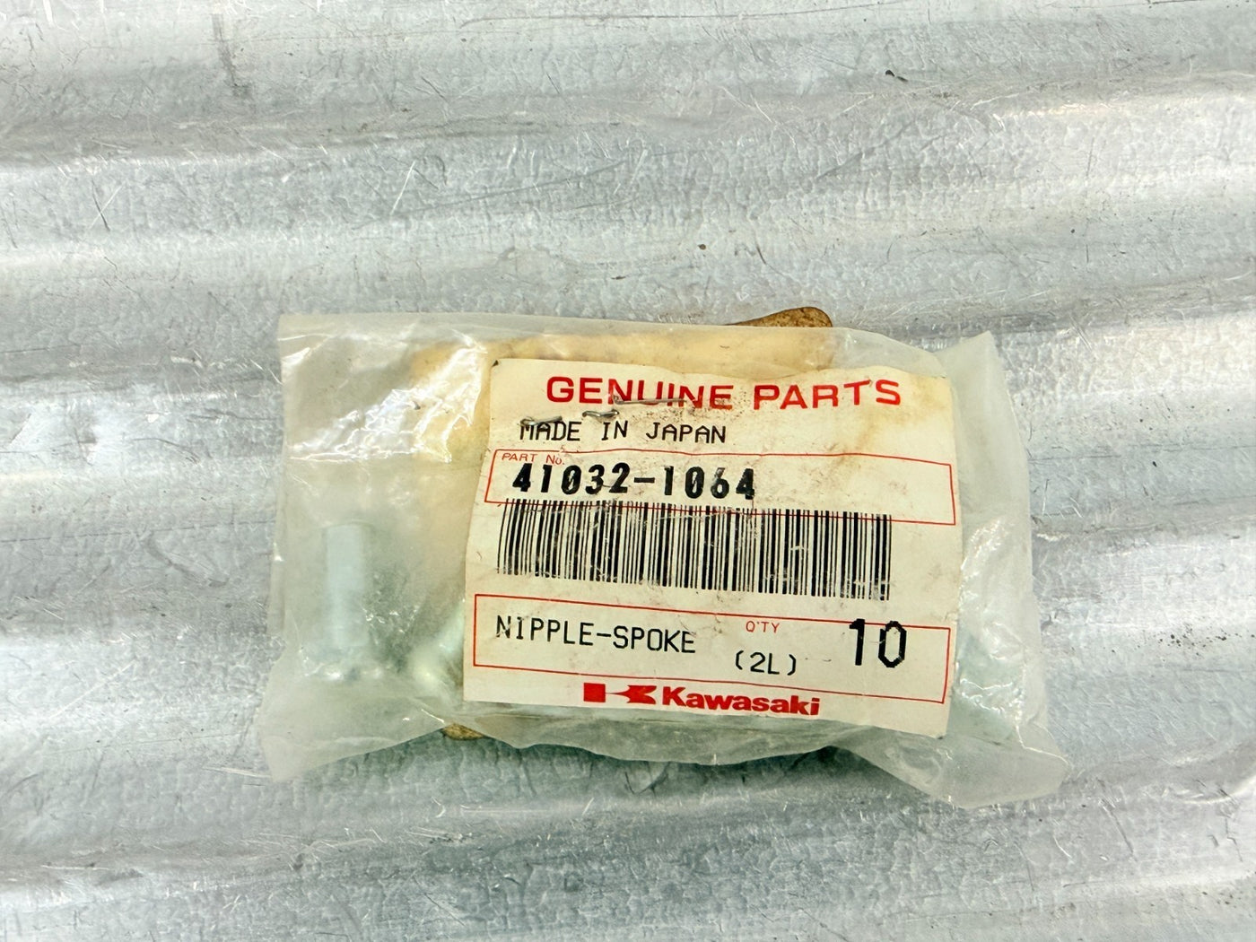 9x New OEM Kawasaki Spoke Nipples KX125 KX250 KX500 41032-1064