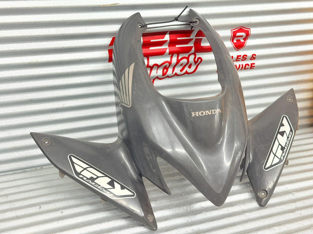 2008-2009 Honda TRX700XX 700XX OEM Front Nose Hood Cover Silver 61310-HP6-A00ZA
