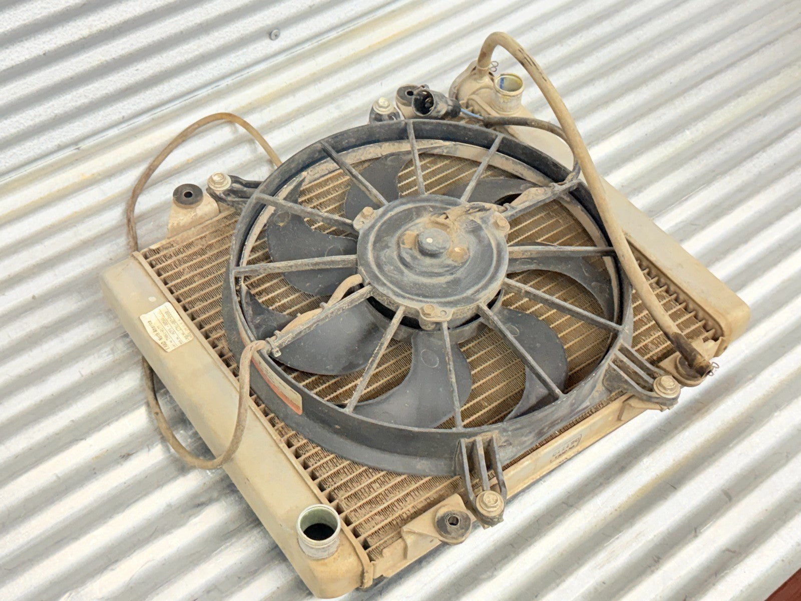 2010 Kawasaki Teryx 750 Radiator & Cooling Fan OEM 59502-0047