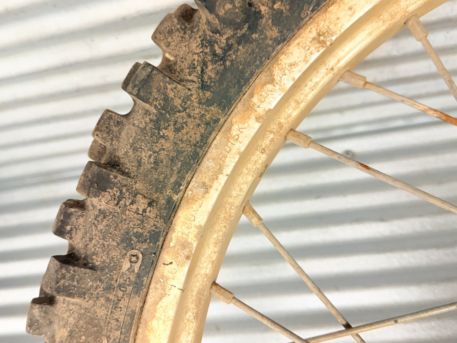 1984 Husqvarna WR125 WR250 WR500 OEM Front Wheel Rim Hub Brake Drum Assembly