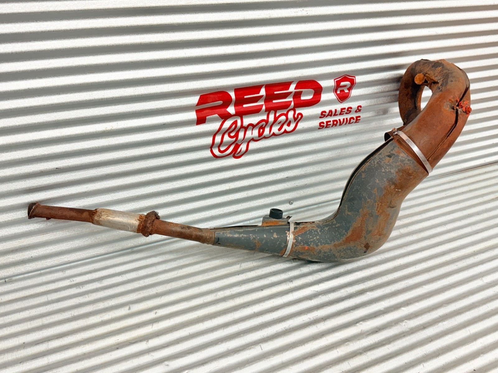 1984 Husqvarna WR125 CR125 XC125 Exhaust Pipe Expansion Chamber OEM 1513293-01