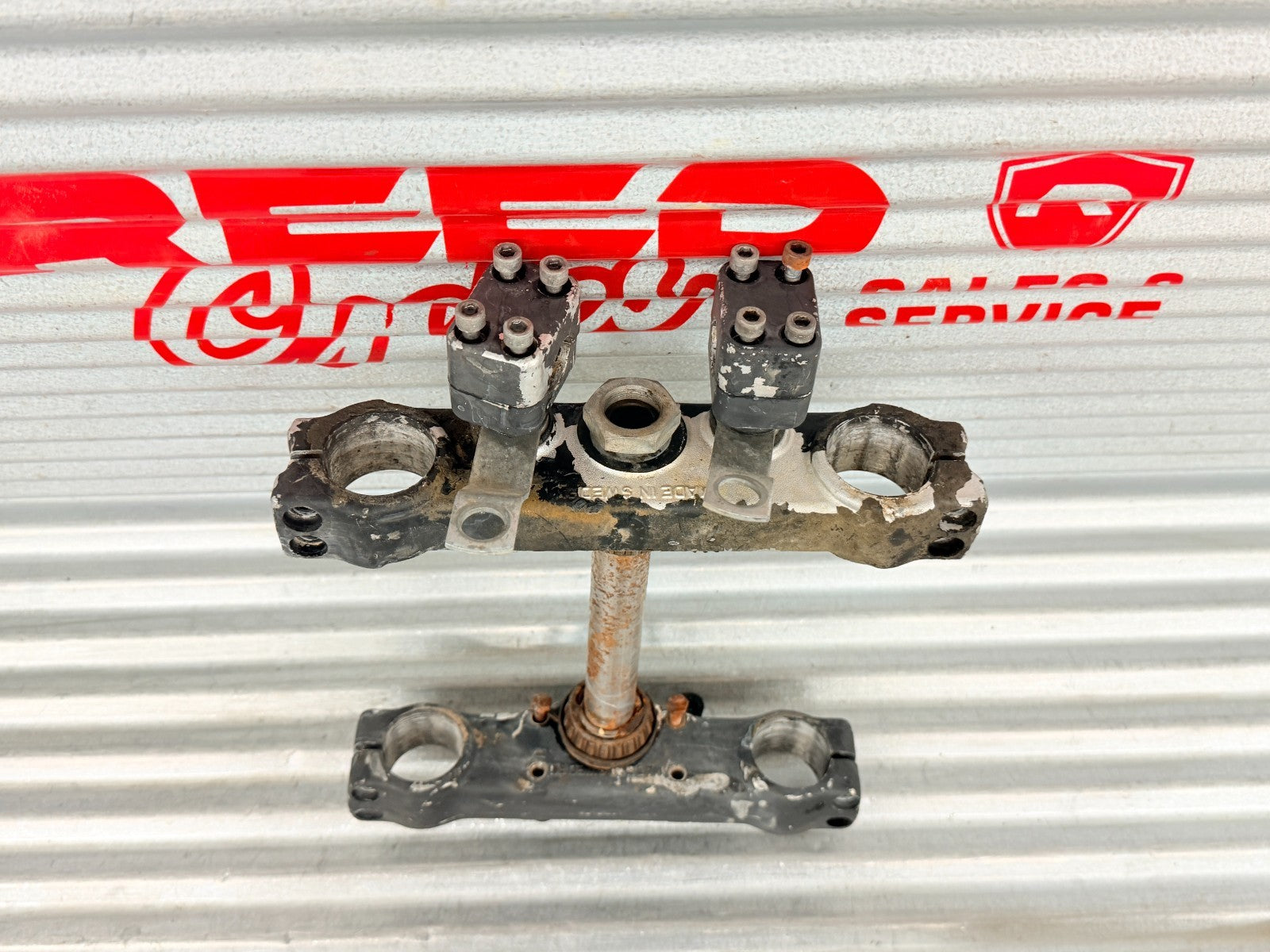 1984 Husqvarna WR125 Upper Lower Triple Tree Steering Stem OEM 15 12 386-01