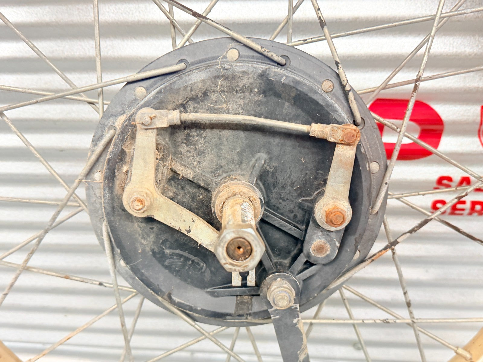 1984 Husqvarna WR125 WR250 WR500 OEM Front Wheel Rim Hub Brake Drum Assembly