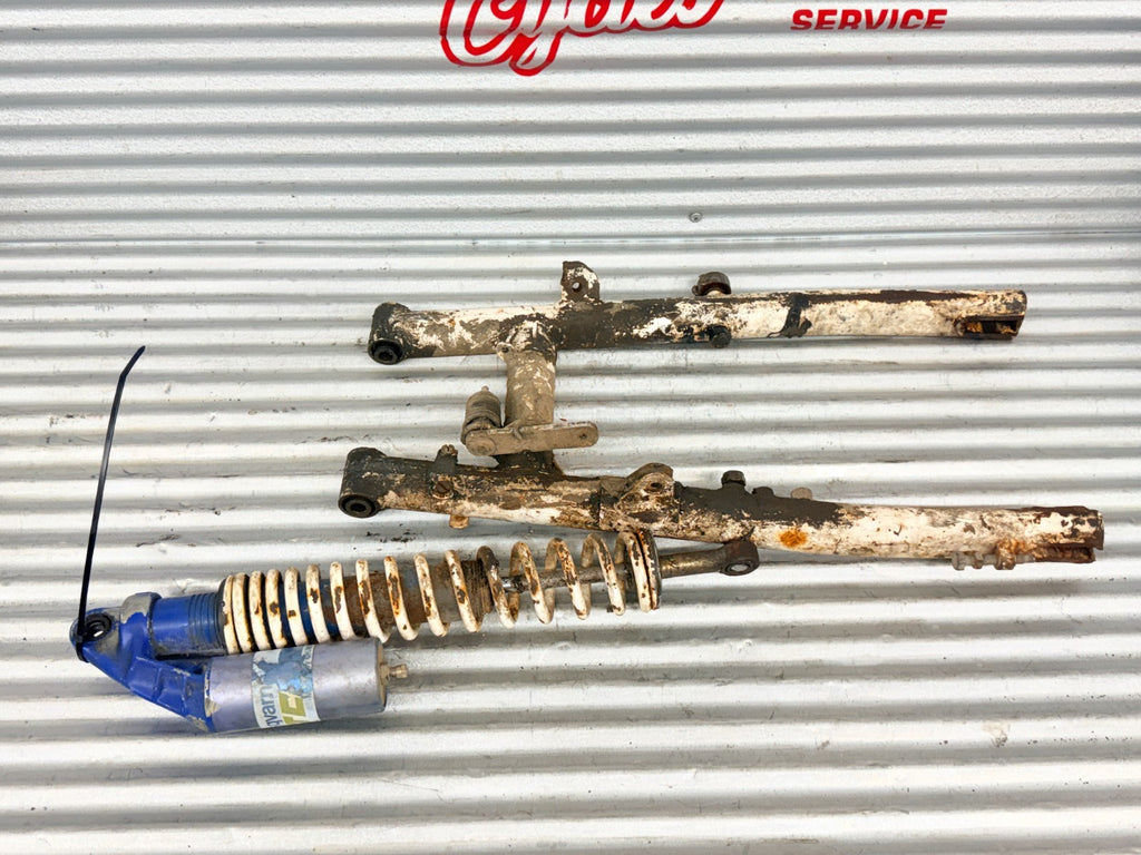 1984 Husqvarna CR WR XC OEM Swingarm Assembly W/ Rear Shocks Suspension