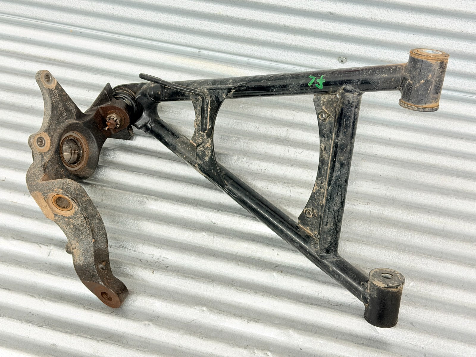 2010 Kawasaki Teryx 750 Left Front Knuckle with A-Arm OEM 39186-0096