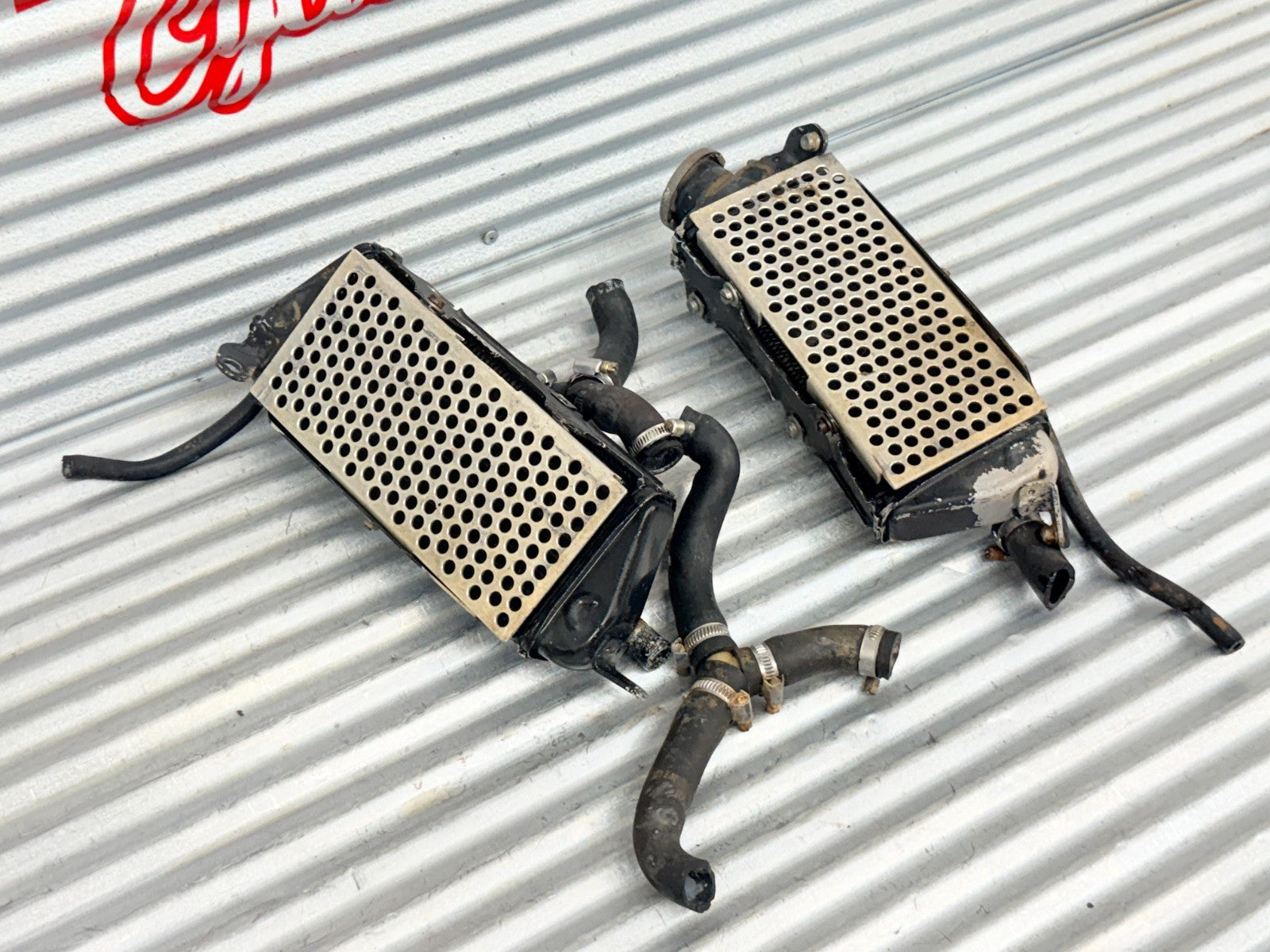 1984 Husqvarna WR125 CR125 XC125 WR250 CR250 OEM Radiator Set Pair Left Right