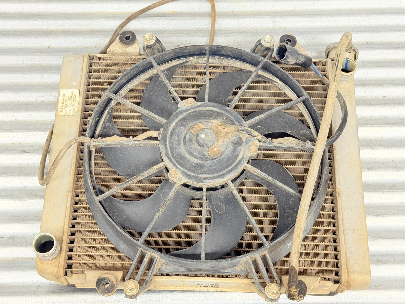 2010 Kawasaki Teryx 750 Radiator & Cooling Fan OEM 59502-0047