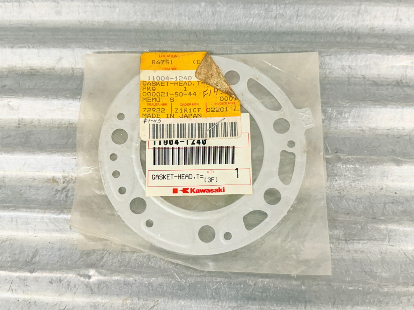 New OEM Kawasaki KX250 Cylinder Head Gasket 1994-2004 11004-1240