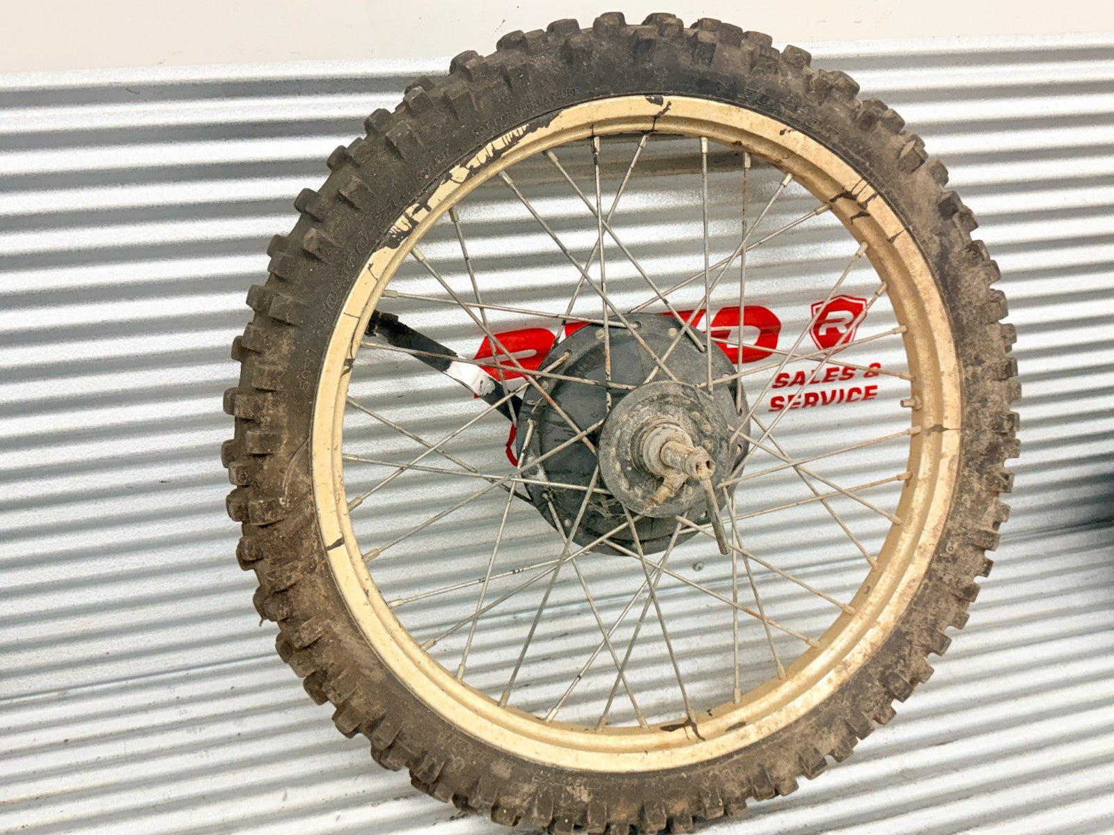 1984 Husqvarna WR125 WR250 WR500 OEM Front Wheel Rim Hub Brake Drum Assembly