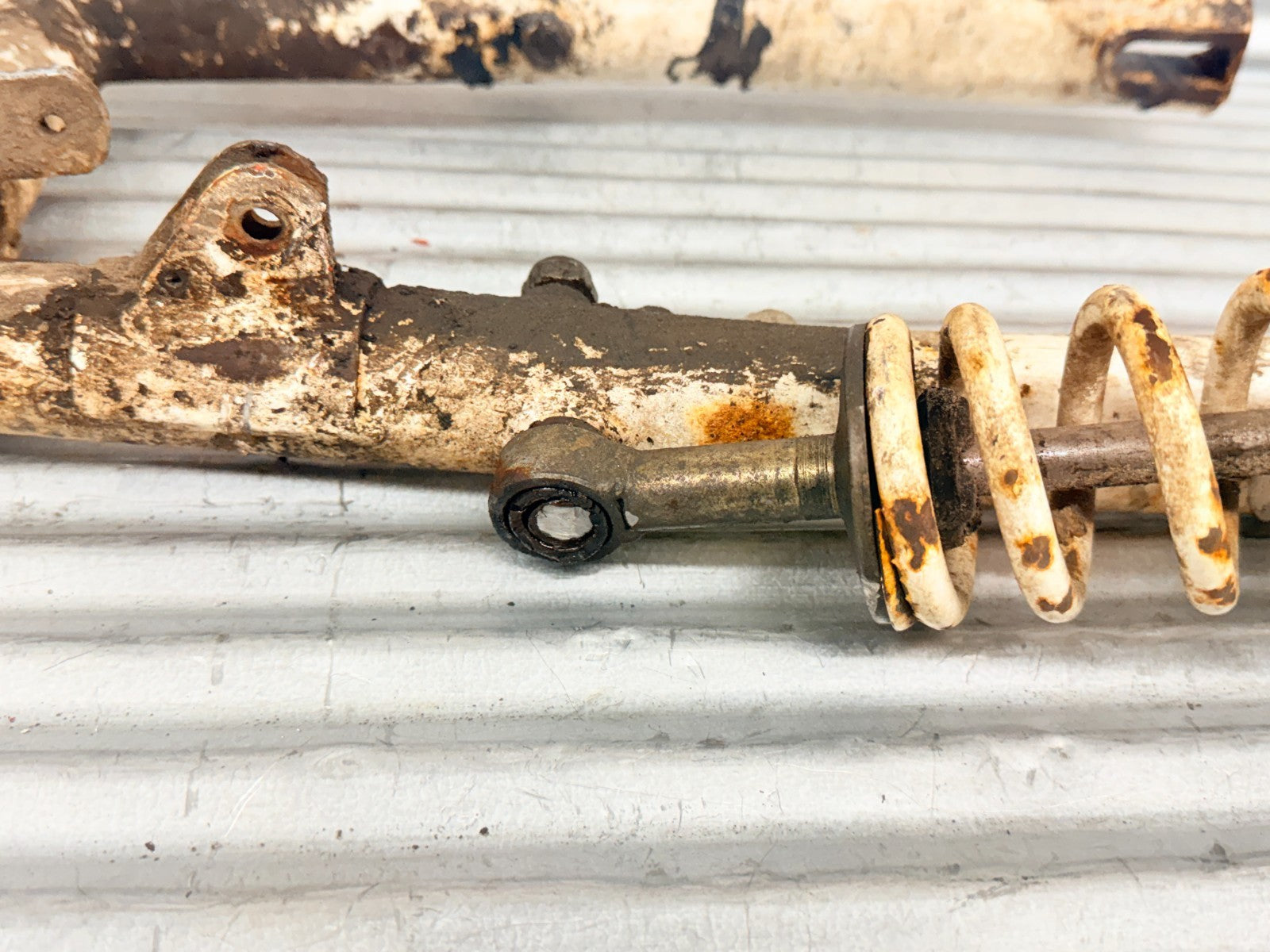1984 Husqvarna CR WR XC OEM Swingarm Assembly W/ Rear Shocks Suspension