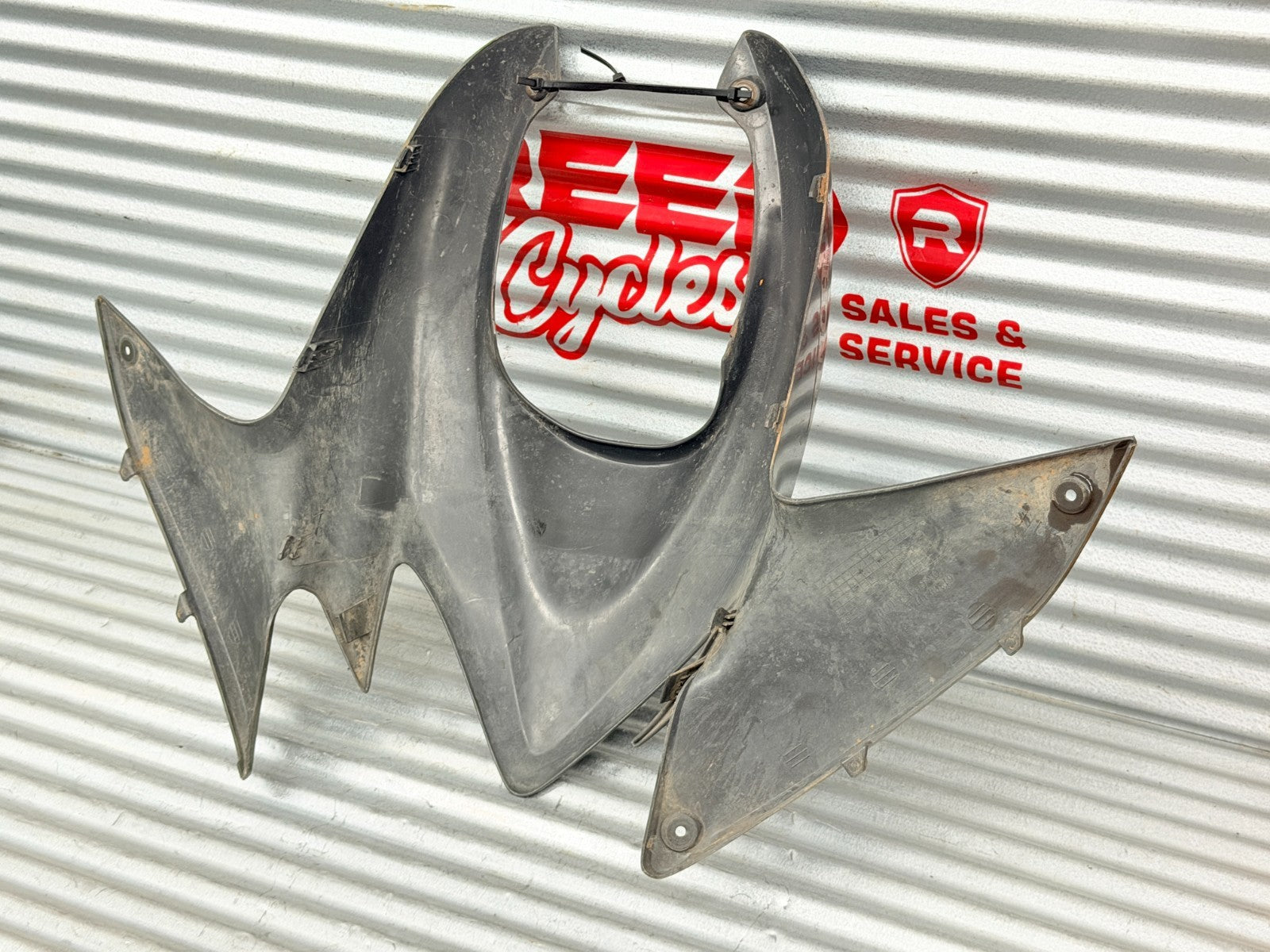 2008-2009 Honda TRX700XX 700XX OEM Front Nose Hood Cover Silver 61310-HP6-A00ZA