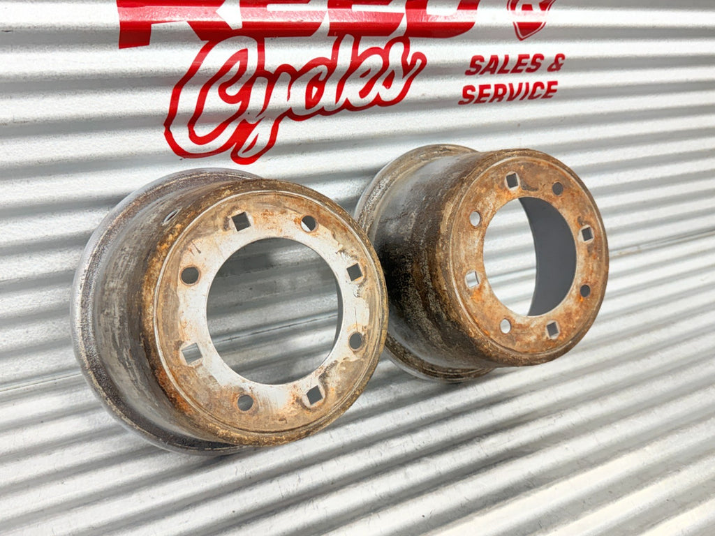 1985 Honda FourTrax TRX125 Rear Wheel OEM 42712-VM6-000 / 42713-VM6-000