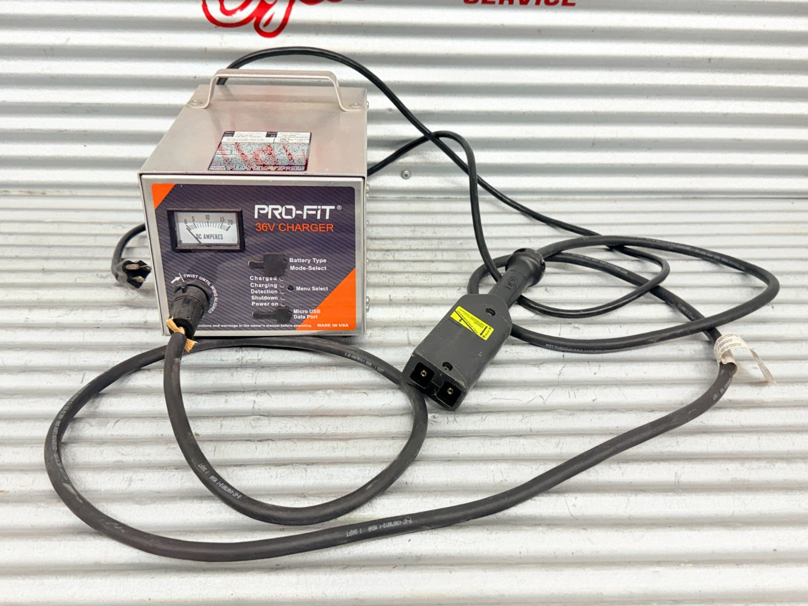 Pro-Fit 36V Golf Cart Battery Charger 18/16A Model 1-36018-04 Lead Acid