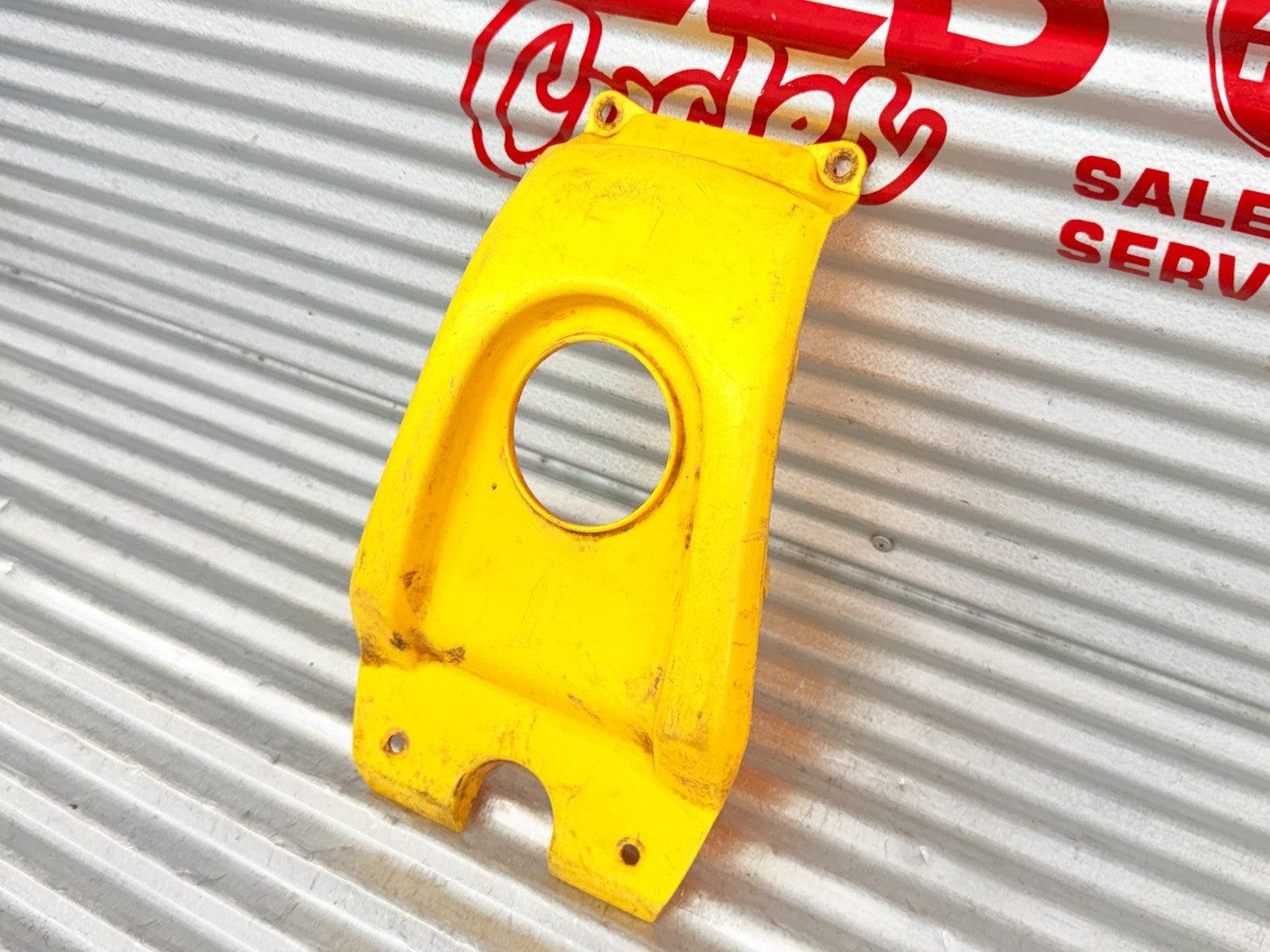 2001-2004 Honda TRX400EX Sportrax Yellow Fuel Tank Cover OEM 83700-HN1-000ZB