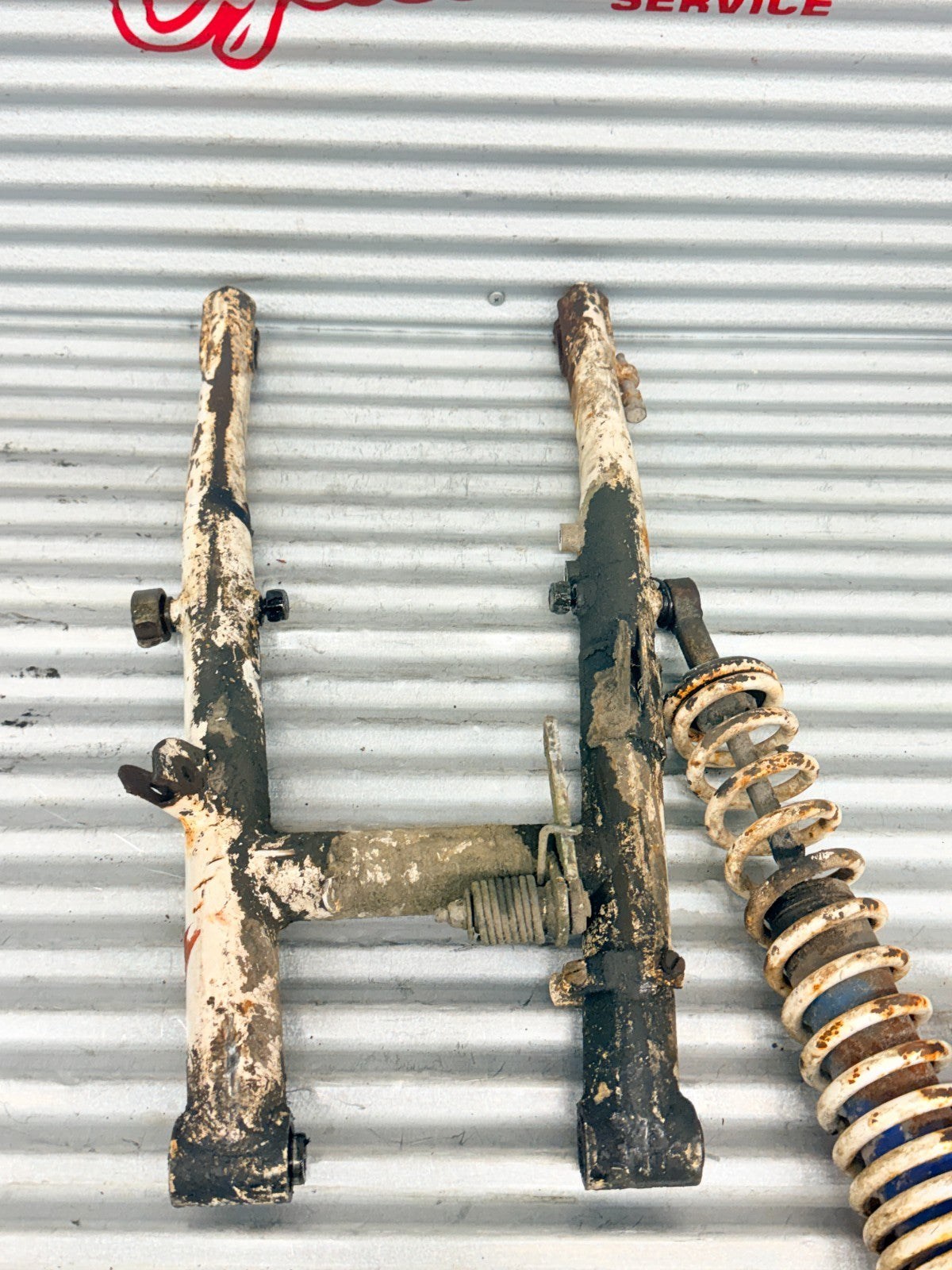 1984 Husqvarna CR WR XC OEM Swingarm Assembly W/ Rear Shocks Suspension