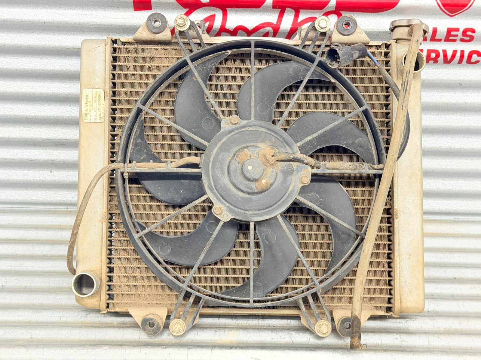 2010 Kawasaki Teryx 750 Radiator & Cooling Fan OEM 59502-0047
