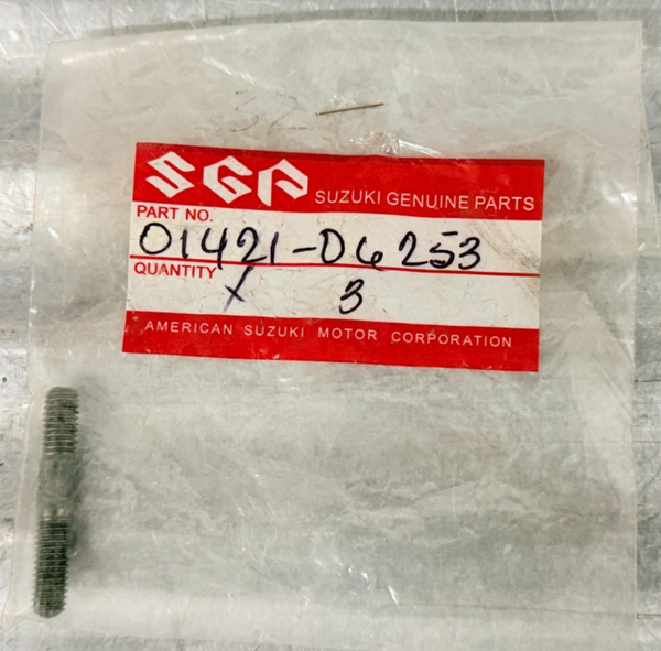 New OEM Suzuki DR-Z400 SV650 Ozark LT-F250 6x25 Stud Bolt 01421-06253