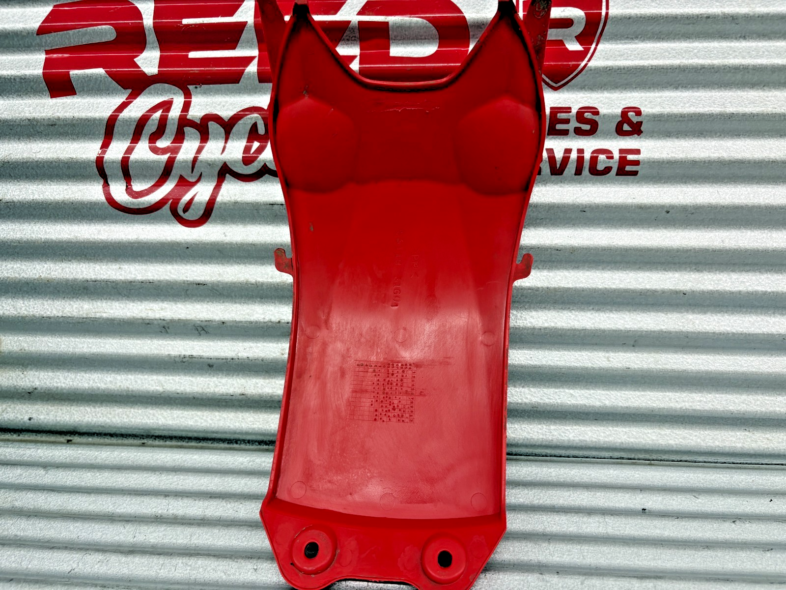 2013 Suzuki KingQuad 750 AXi Center Fender Cover Panel OEM 53119-31G02-YT9 (Red)