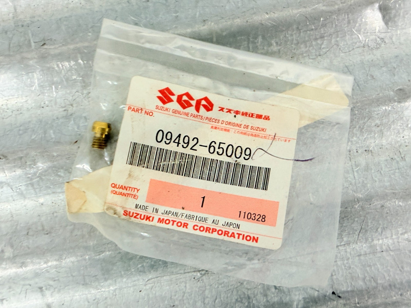 New OEM Suzuki DR-Z400 DR-Z400E Carburetor Starter Jet #65 09492-65009