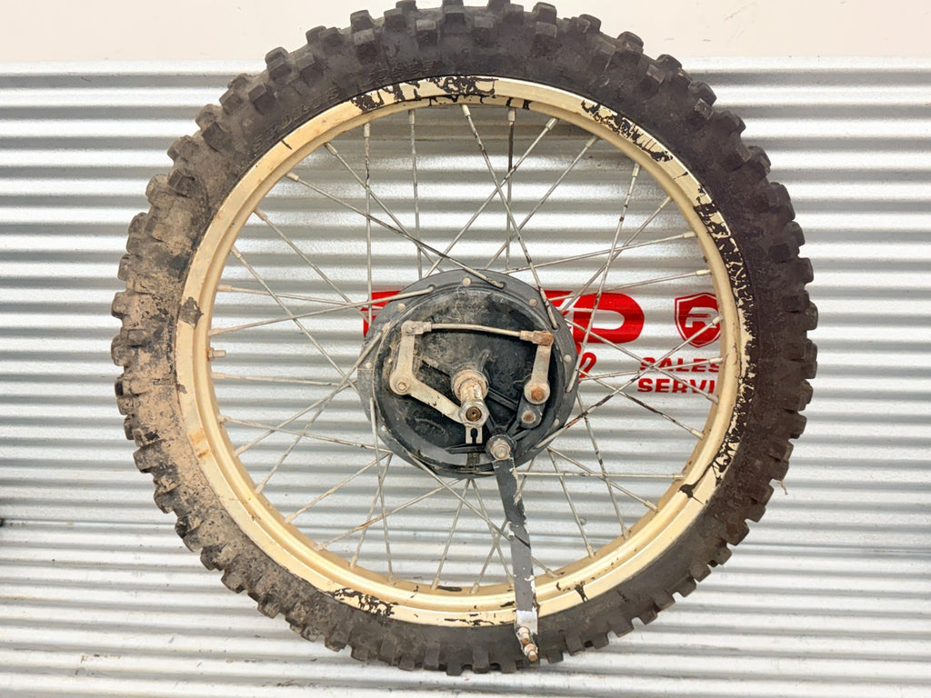 1984 Husqvarna WR125 WR250 WR500 OEM Front Wheel Rim Hub Brake Drum Assembly