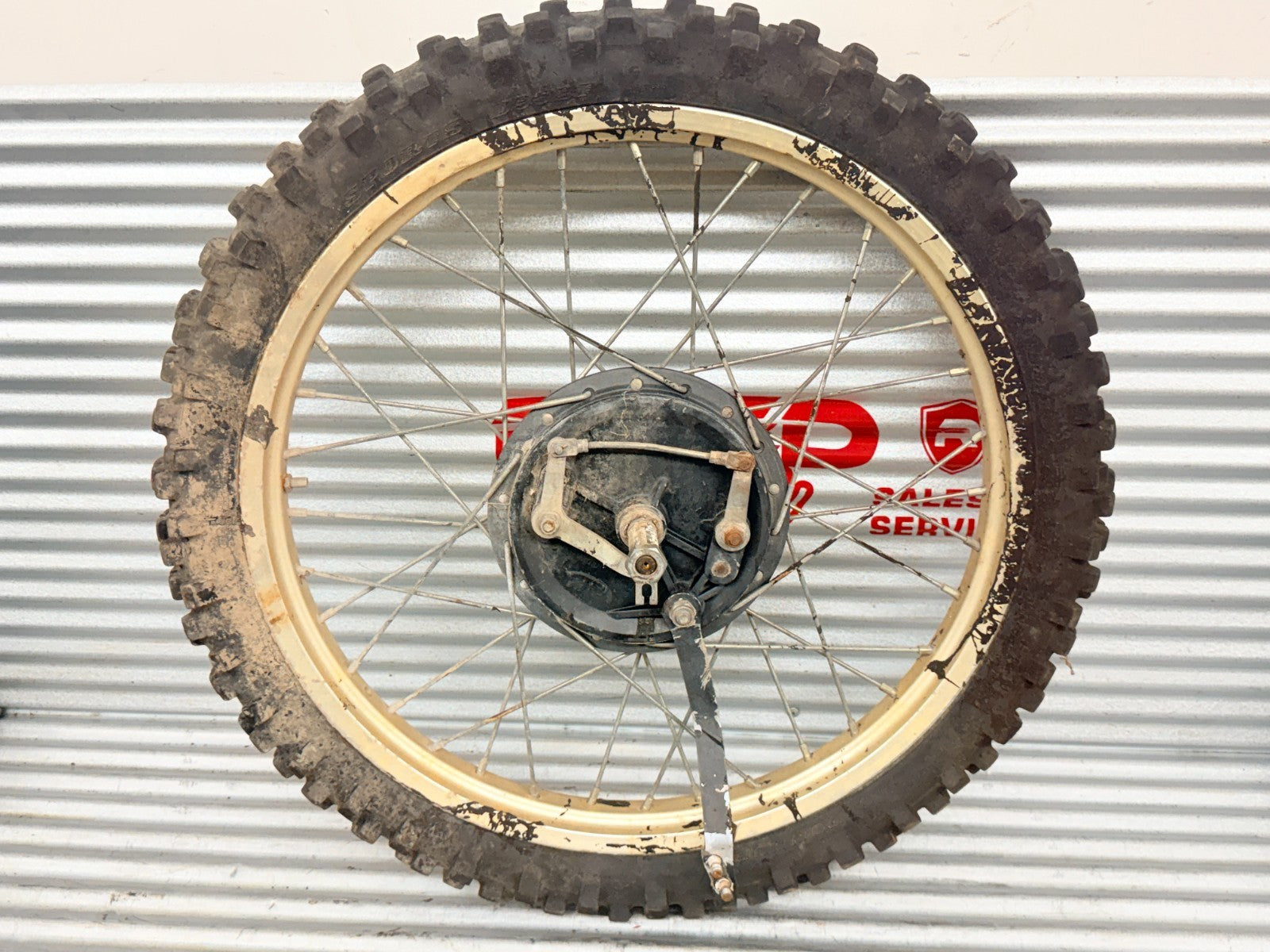 1984 Husqvarna WR125 WR250 WR500 OEM Front Wheel Rim Hub Brake Drum Assembly