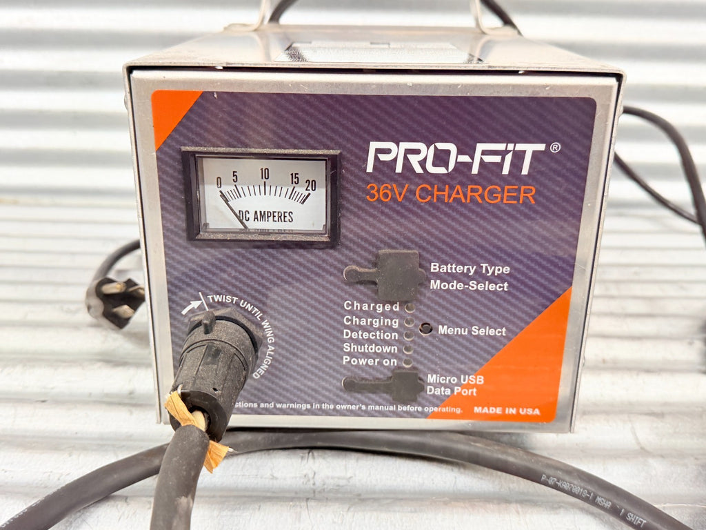 Pro-Fit 36V Golf Cart Battery Charger 18/16A Model 1-36018-04 Lead Acid