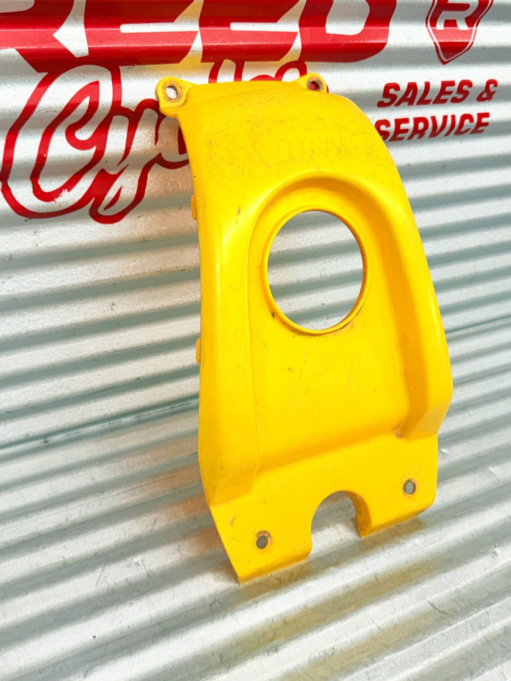 2001-2004 Honda TRX400EX Sportrax Yellow Fuel Tank Cover OEM 83700-HN1-000ZB