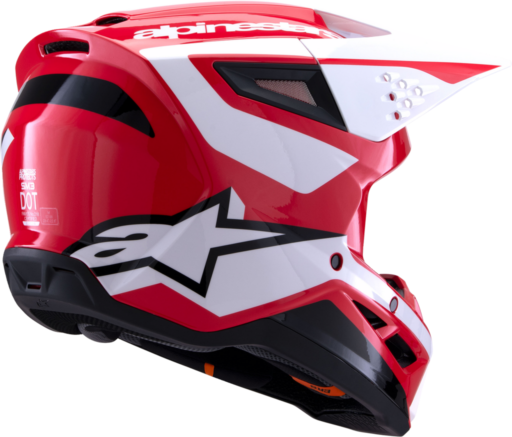 Adult - Alpinestars SM3 Heat Helmet - Gloss Red/White/Black
