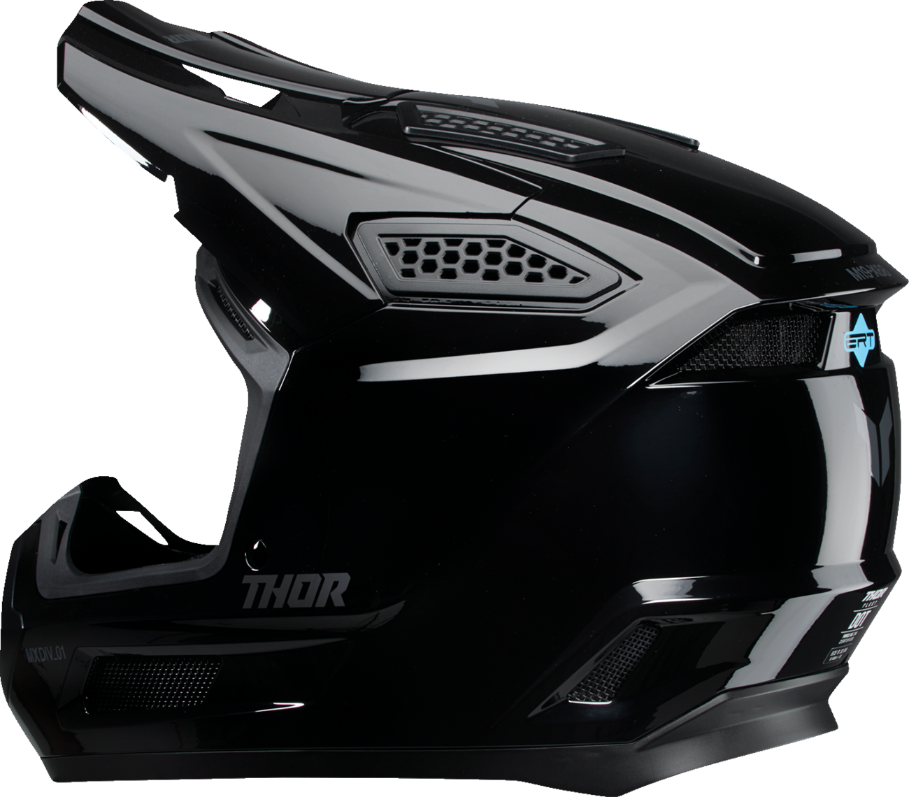 Adult - Thor Fleet Blackout Helmet - Gloss Black