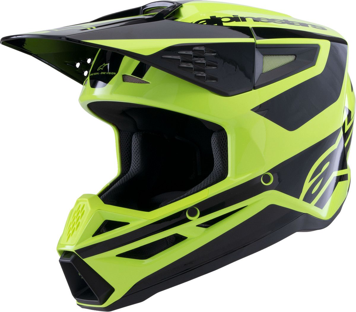 Adult - Alpinestars SM3 Heat Helmet - Gloss Yellow Fluo/Black