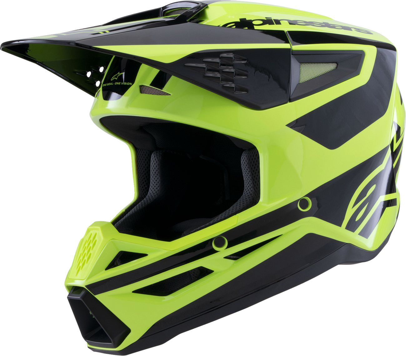 Adult - Alpinestars SM3 Heat Helmet - Gloss Yellow Fluo/Black
