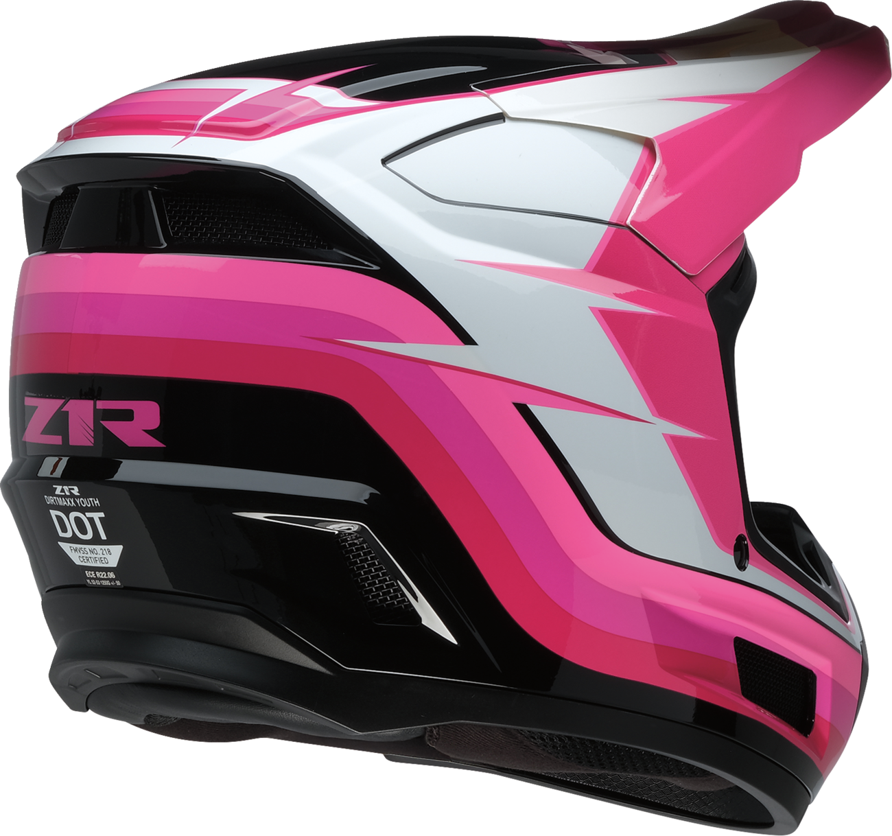 Youth - Z1R Dirt Maxx Vortex Helmet - Pink/White