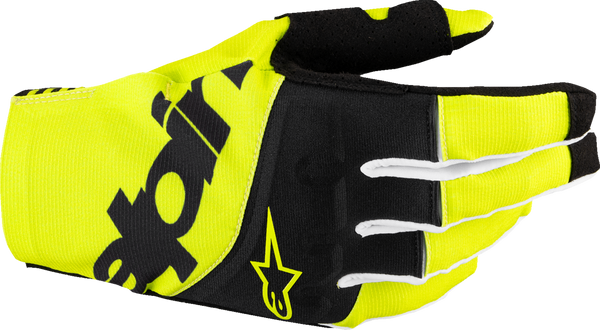 Adult - Alpinestars Techstar MX Gloves - Black/Fluo Yellow