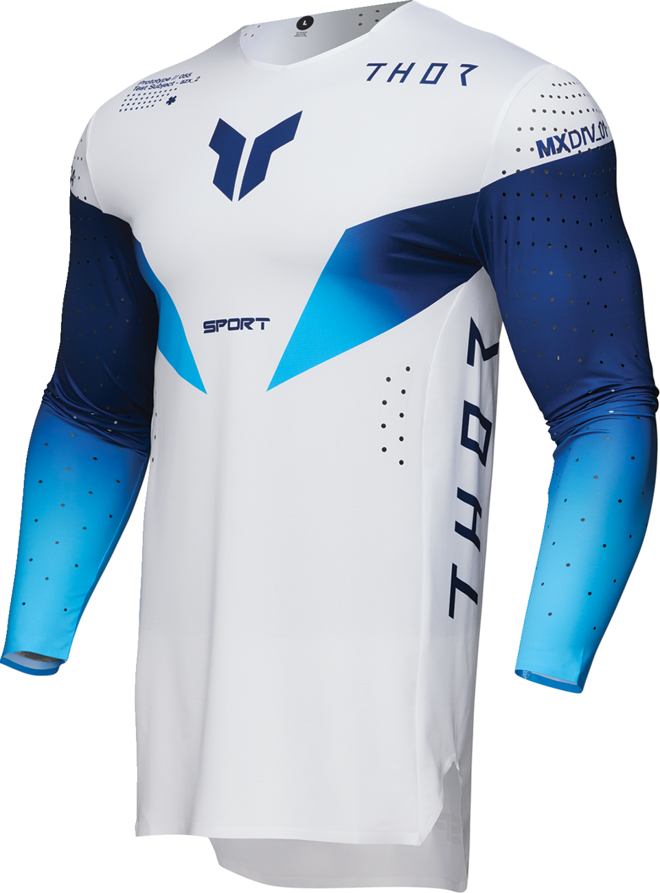 Adult - Thor Sportmode Strike Jersey — White/Blue/Navy