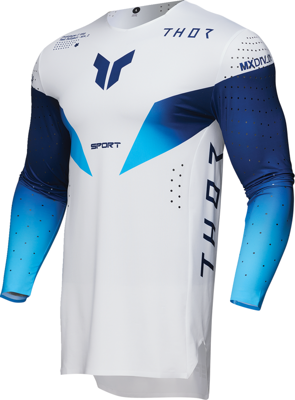 Adult - Thor Sportmode Strike Jersey — White/Blue/Navy