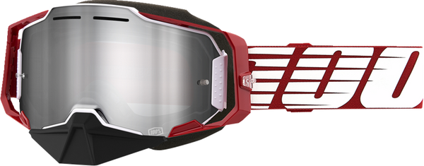 100% Armega Snow Goggle - Oversized Red