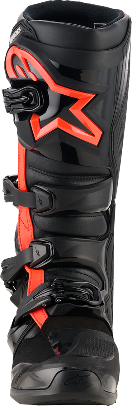 Adult - Alpinestars Tech 7 Boots - Fluorescent Red/Black