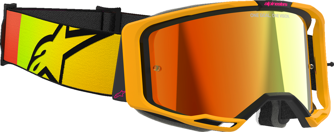 Alpinestars Vision 8 Goggle - Corp - Yellow/Pink
