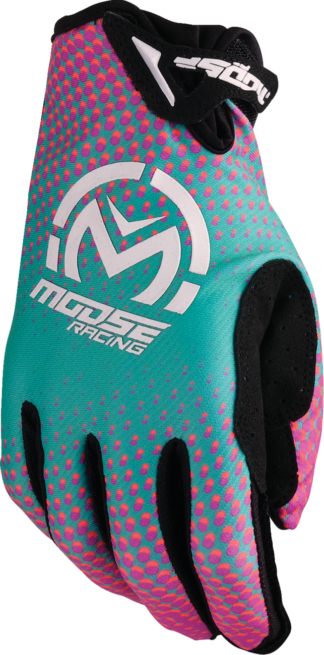 Adult - Moose SX1™ Gloves - Pink/Purple/Teal